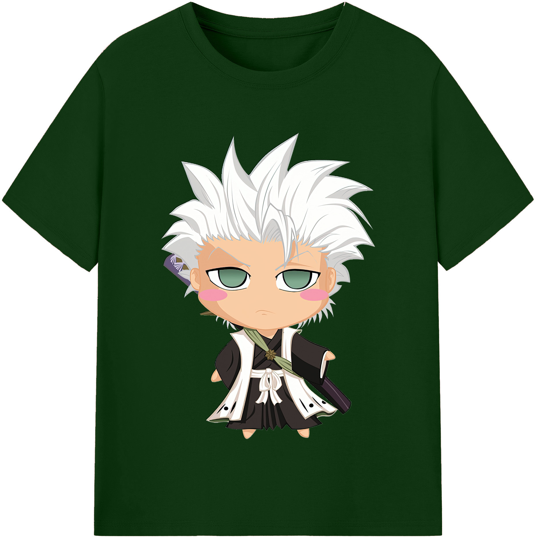（画像用） ブリーチ 日番谷冬獅郎（ひつがや とうしろう） BLEACH Hitsugaya Toushirou 綿100％半袖Tシャツ（フロントプリント）